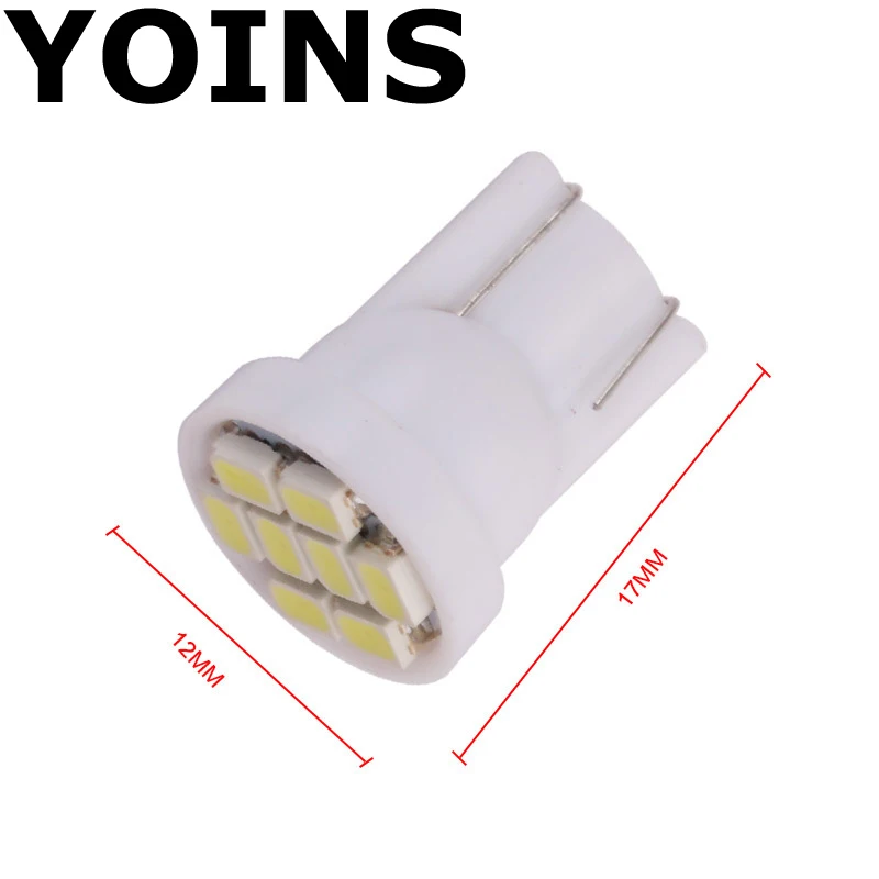 Акция супер яркий светодиод 4x T10 8 1206 3020 Smd светодиоды 8SMD 8Led Автомобильные Led 194 168 192