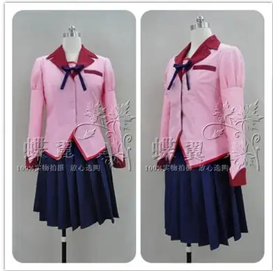 Senjougahara Hitagi костюм для косплея Hanekawa Tsubasa Аниме Bakemonogatari Monstory|cosplay costume|costume