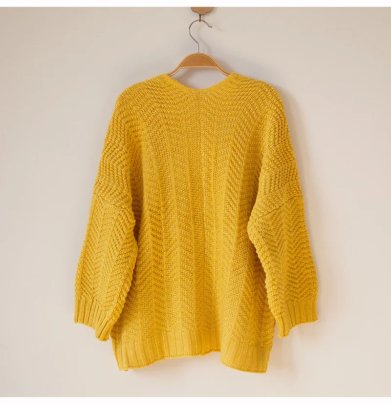 OMCHION Poleras Mujer2018 Autumn Pockets Knit Sweater Women Casual Loose Warm Korean Cardigan Jacket Winter Jumper LS66 |