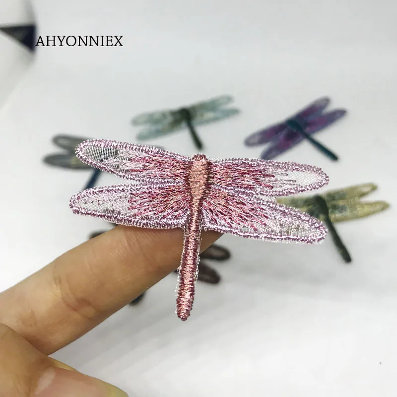 AHYONNIEX модные маленькие нашивки "Стрекоза" пришить патчи для аппликация на