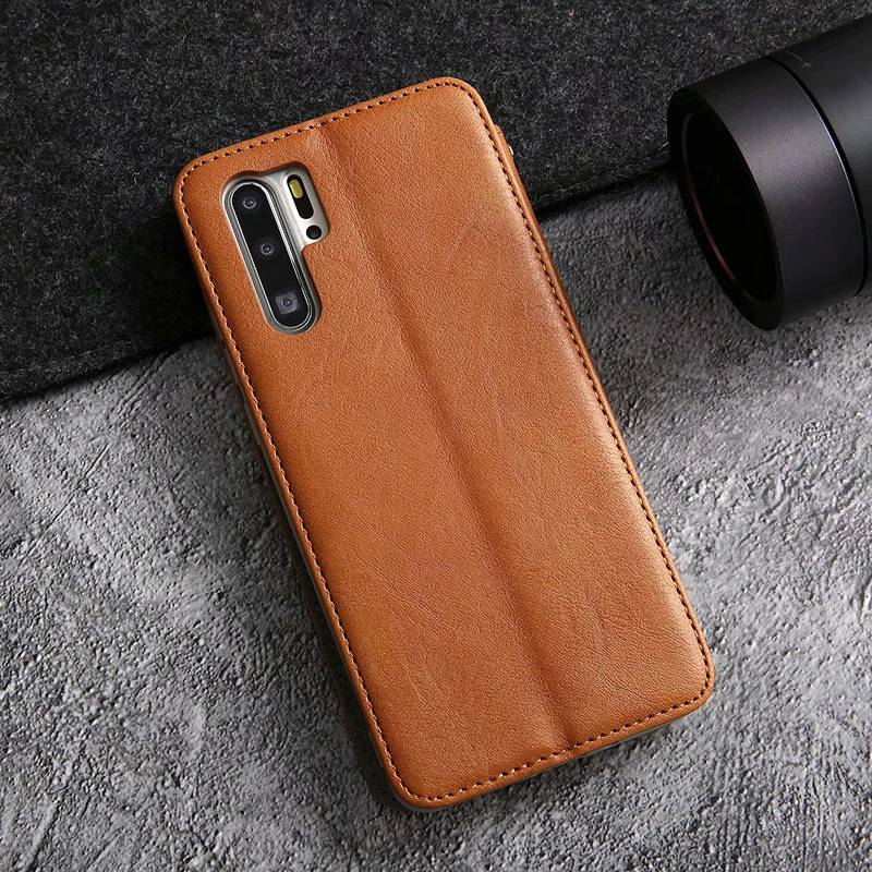Для Huawei P30 Pro чехол Магнитный Флип искусственная кожа + ТПУ кошелек складной