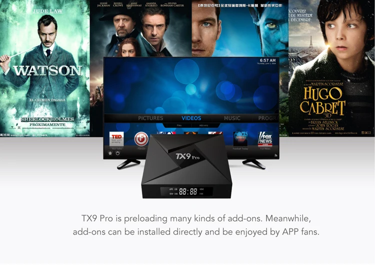 ILEPO TX9 PRO Android 7,1 Smart tv Box Amlogic S912 Восьмиядерный 3 ГБ 32 ГБ Поддержка 2,4+ 5,8 ггц WiFi 1000 м LAN BT4.1 4K H.265