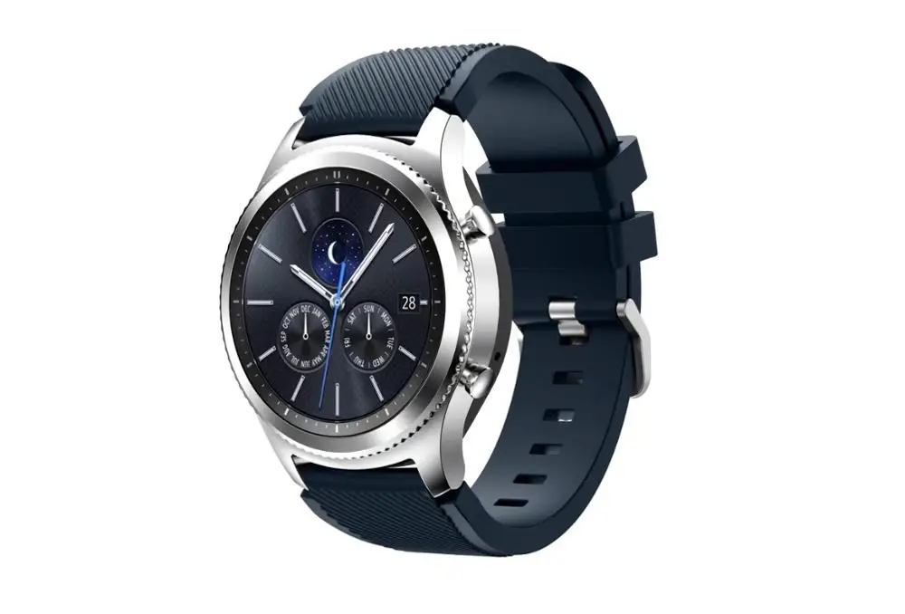 Gear S3 Frontier/классический ремешок для часов из мягкого силикона Samsung 22 мм|replacement watch