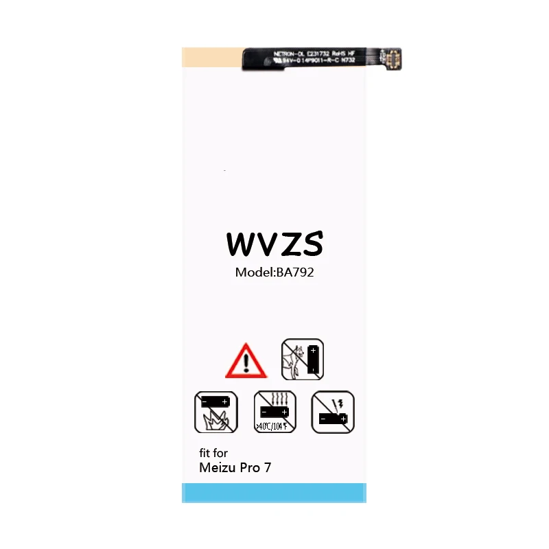 Wvzs 3500 мАч литий полимерный аккумулятор BA792 для Meizu Pro 7 Сменные