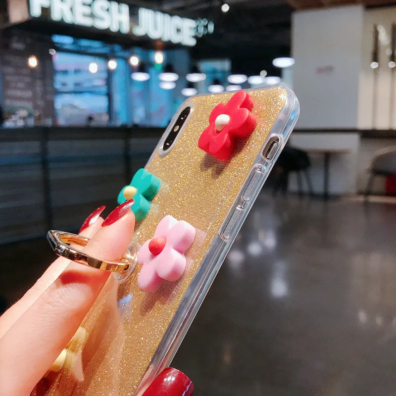 Чехлы с блестками для Huawei Honor 10 9 Lite 10i V20 View 20 V10 V8 V9 8 Pro Note 8X 8C 8A 7X 7s 7C 7A 6X GR5 2017 Ring Cover on.