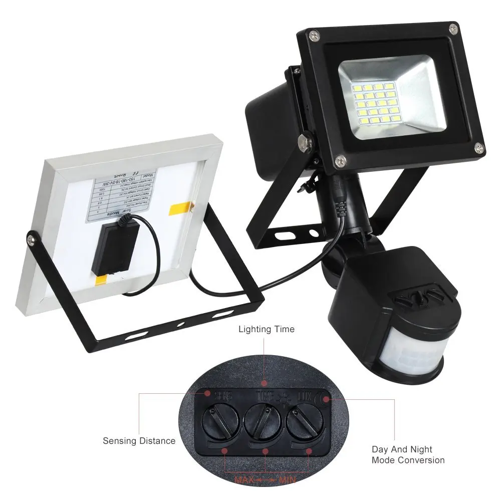 T SUNRISE Солнечный Прожектор 20 LED Наружное освещение Сад безопасности