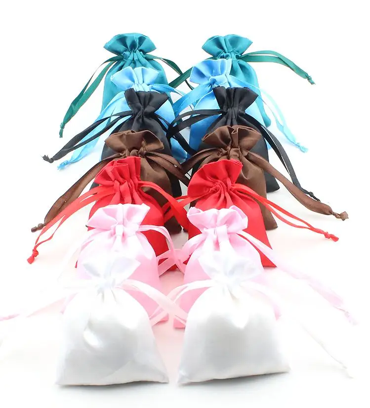 Подарочный мешочек для ювелирных украшений с шелковым покрытием 7x9 см 13x18 (5x7