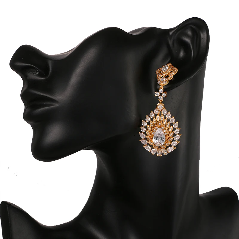 Женские длинные серьги подвески розовое золото|dangle earrings|long earringslong earrings for women |