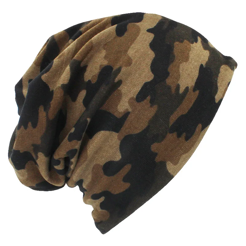 LOVINGSHA осень зима тонкий многофункциональный для женщин Skullies шапочки Камуфляжный дизайн шапки для мужчин Мода Feminino шарф HT110