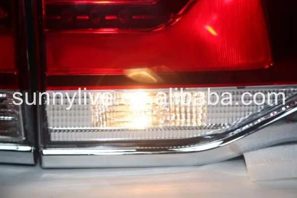 Светодиодный Land Cruiser FJ200 LC200 светодиодный задний фонарь красный White2015- год CN