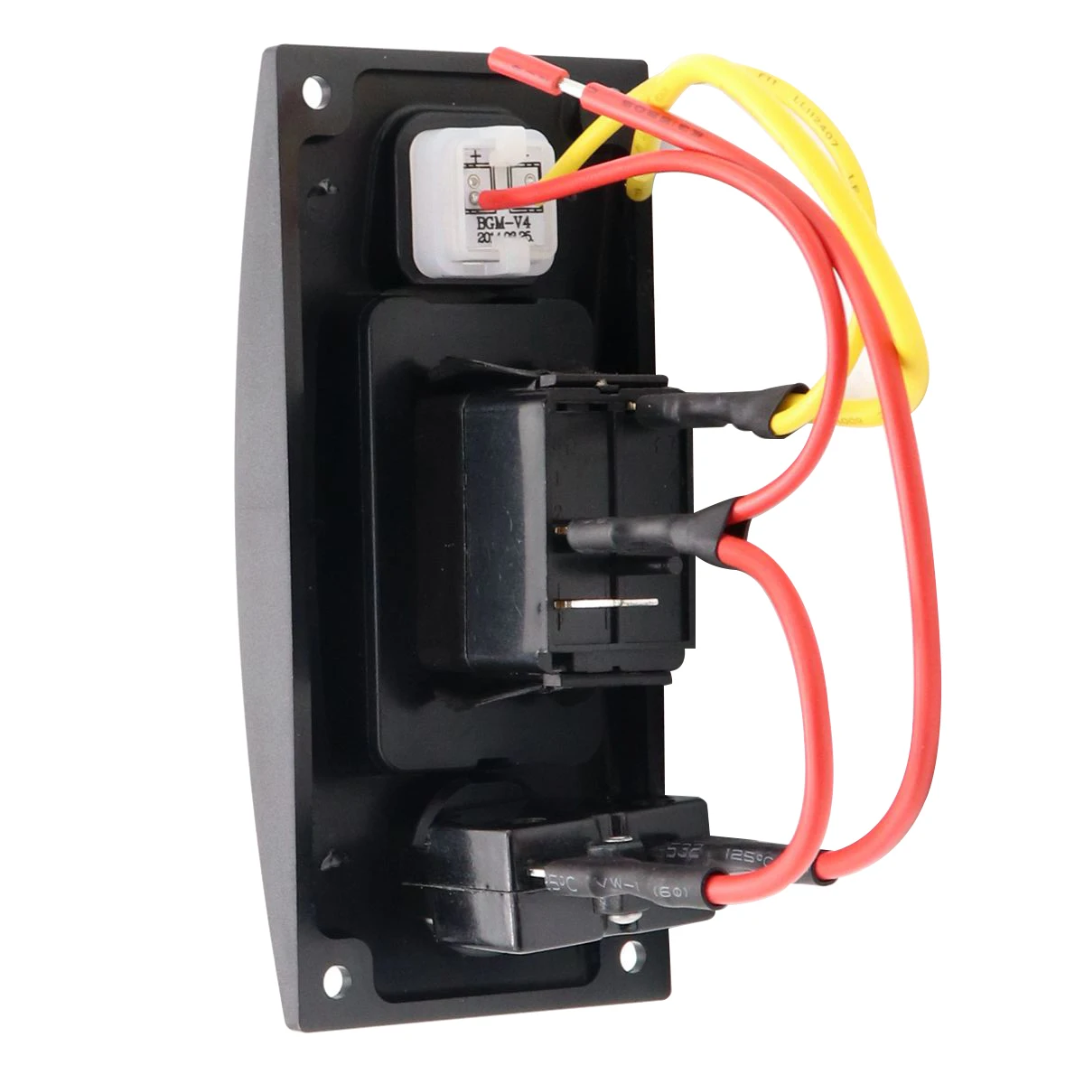 Изогнутая одностворчатая панель переключателя 1 банда (вкл.) выкл управления