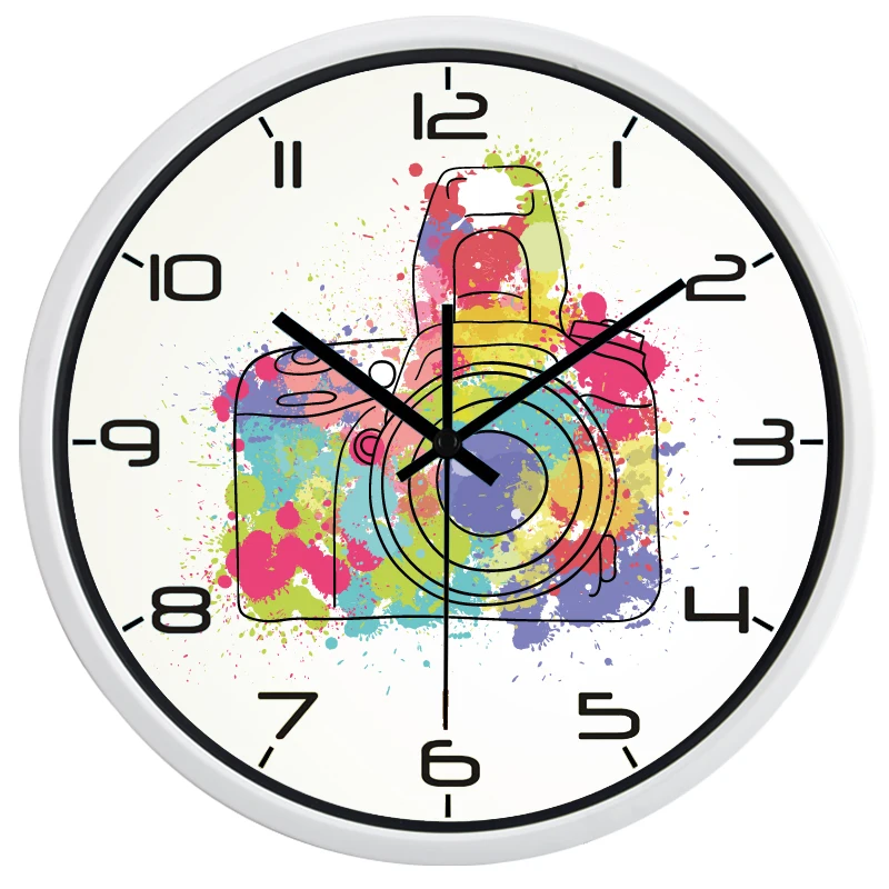 Новое поступление домашнее украшение часы на стену в виде кофе зеркальные с