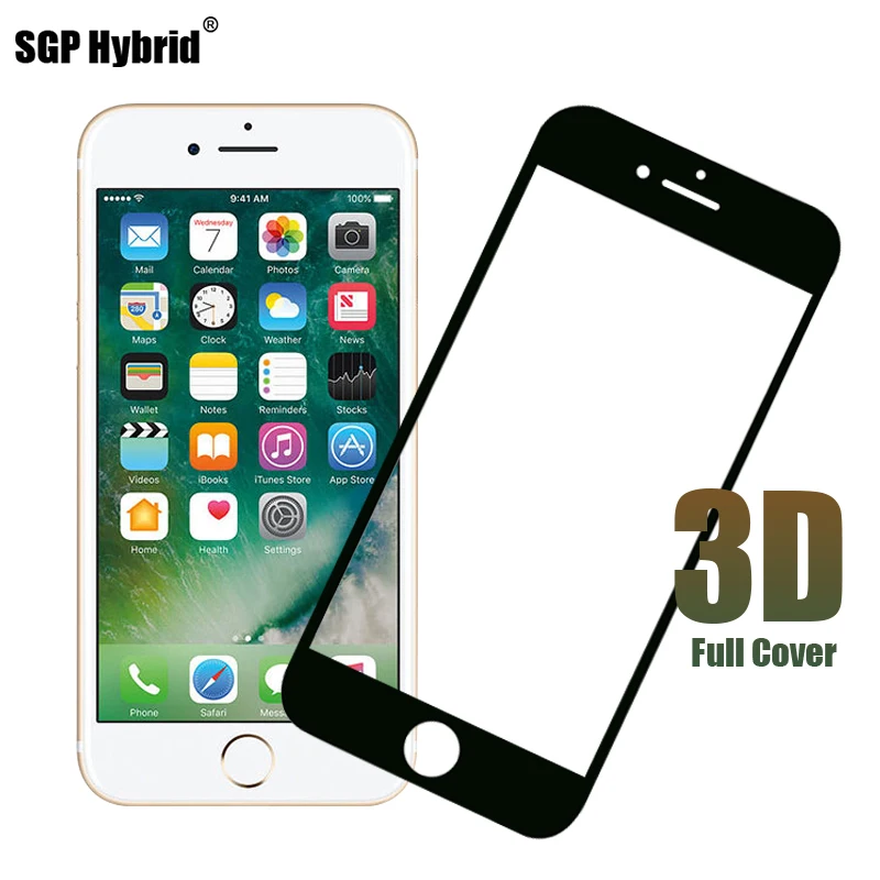 3D полное покрытие прочное бокалы для Apple iPhone 7 plus закаленное Стекло X i8 i7 i6 i6s плюс