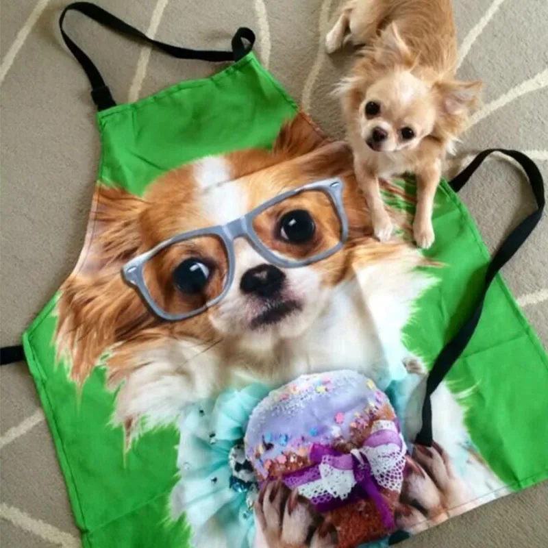 Водонепроницаемый Фартук модный крутой животный динозавр 3D Кухонный с рисунком