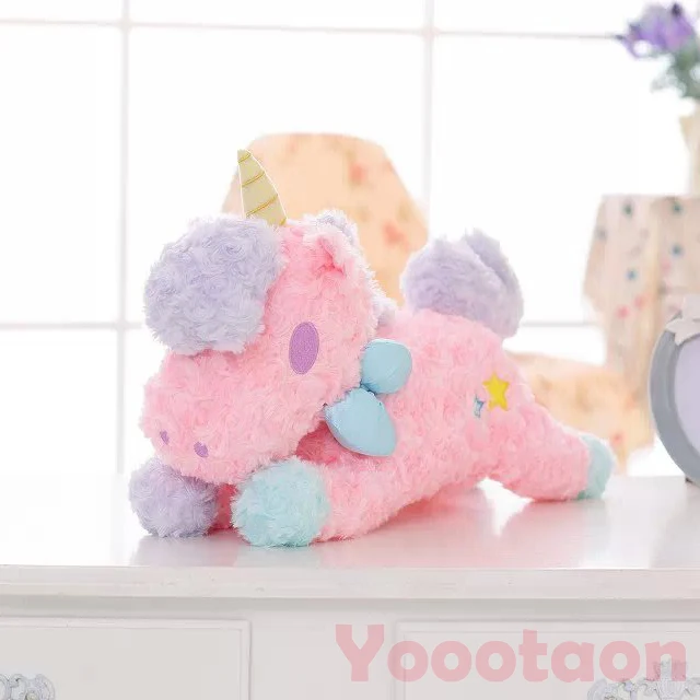 pink circle fleece 55 см Единорог чучело Плюшевые игрушки для девочек детские рождественские подарки Единорог детские игрушки - Цвет: pink circle fleece