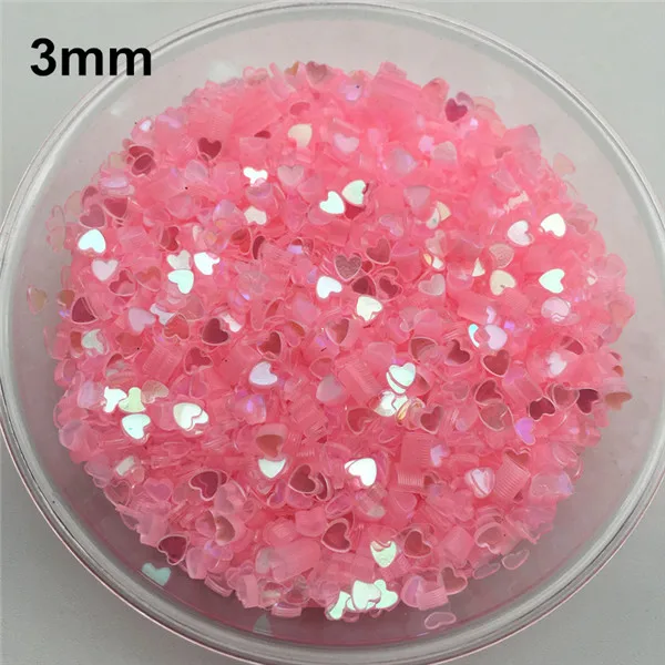3mm Trans Pink Y 20 г прозрачные сверкающие 3-5 мм микс Звезда Сердце сливы свободные блестки буквы для ногтей маникюр/Шитье/Свадебные украшения Confet - Цвет: 3mm Trans Pink Y