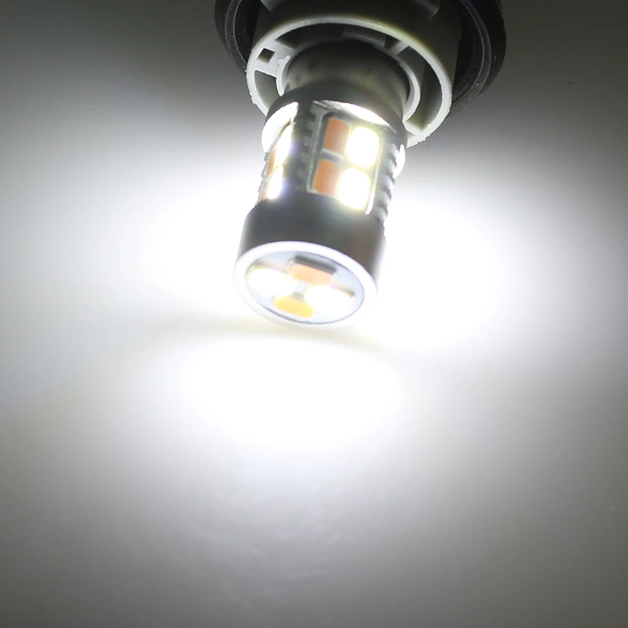 YCCPAUTO S25 1157 двухцветная лампа 5630 20 SMD BAY15D P21/5 Вт Светодиодный фонарь для автомобиля