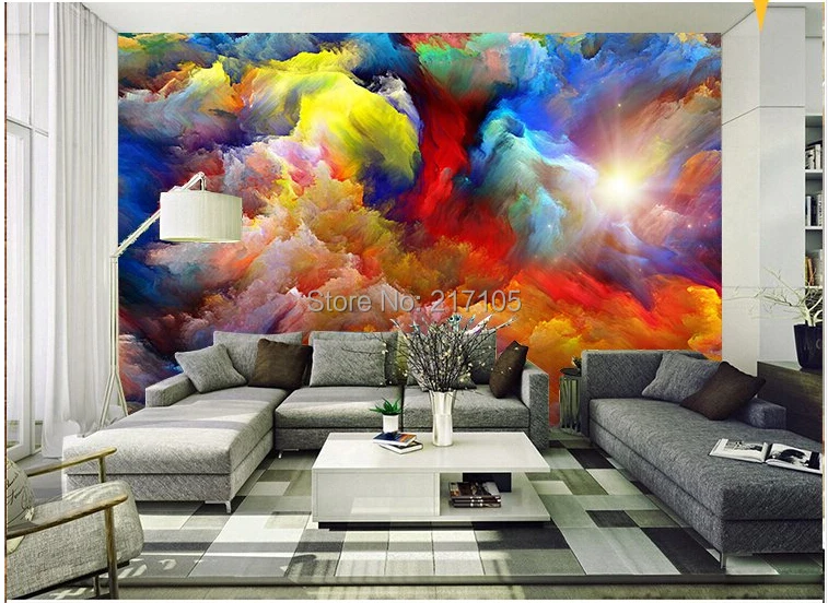 Пользовательские обои небо облака стены фон для гостиной спальни потолок fresco