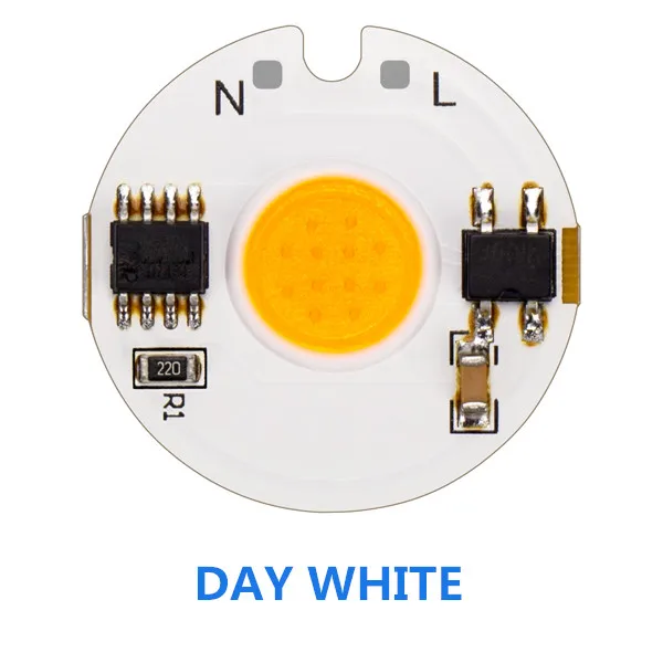 Day White 5 шт./лот светодиодный умная ИС(интеграционная схема светильник чип 220V 12 Вт 9 Вт 7 Вт 5 Вт 3 Вт COB Чип день, холодный и теплый свет для выращивания светильник для Светодиодный прожектор светильник Точечный светильник «сделай сам» - Испускаемый цвет: Day White