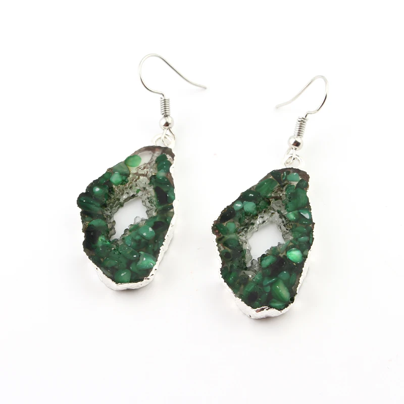 Женские серьги подвески Dayoff Разноцветные в европейском стиле из смолы