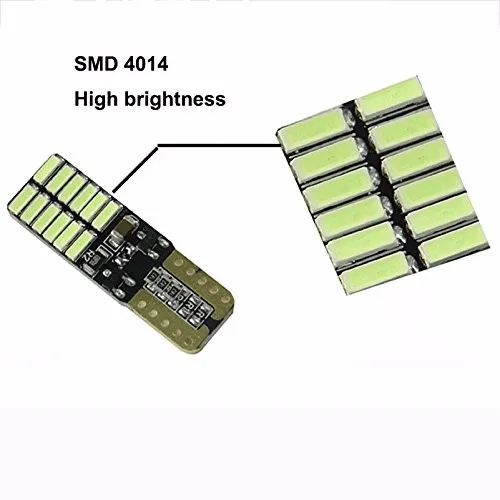 Комплект 10 ламп Pingo T10 W5w LED Samsung chip Branco Puro 5000-6000k Canbus | Автомобили и мотоциклы