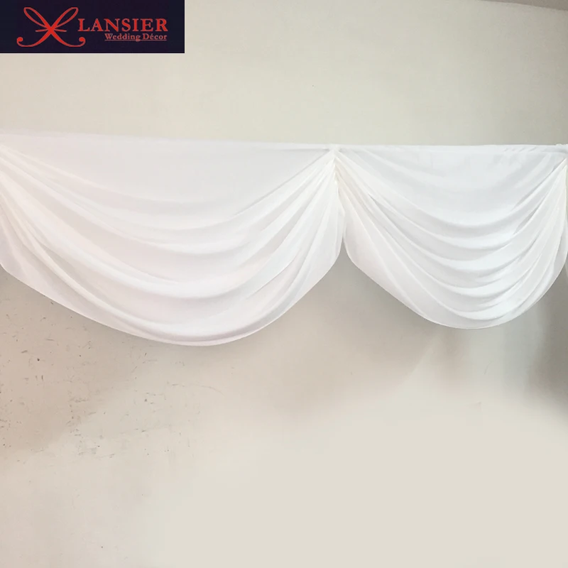 6 метров длина Белые Свадебные гирлянды для декорации фона съемные swag