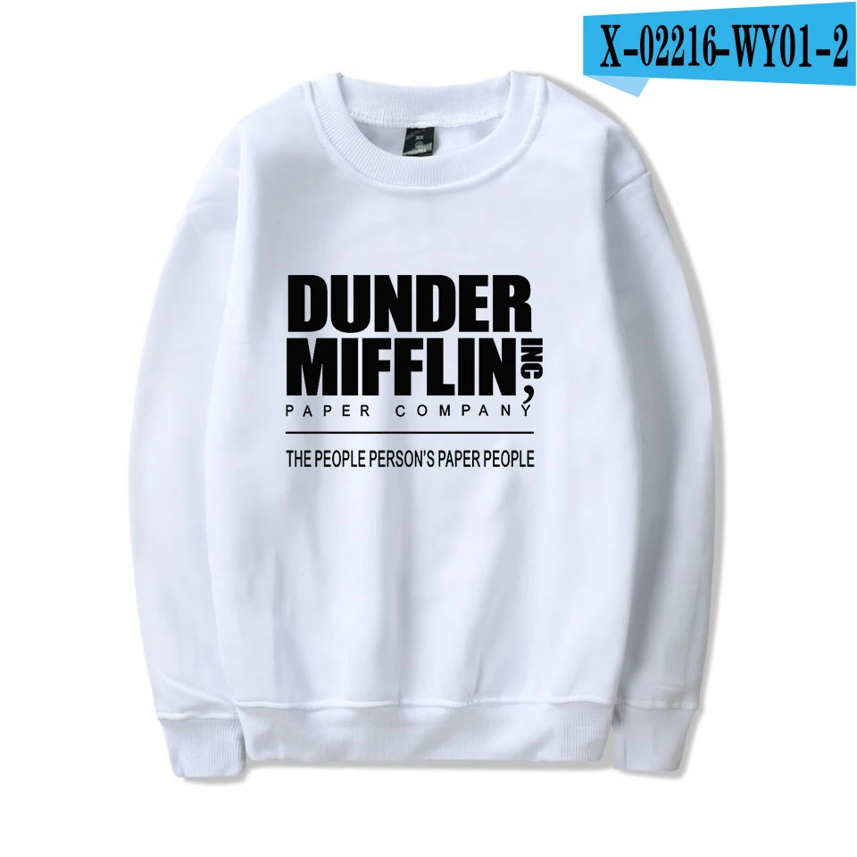 F dulder Mifflin свитшоты для женщин Печатный свитер пуловер с капюшоном плюс размер dulder Mifflin толстовки с капюшоном - Цвет: F