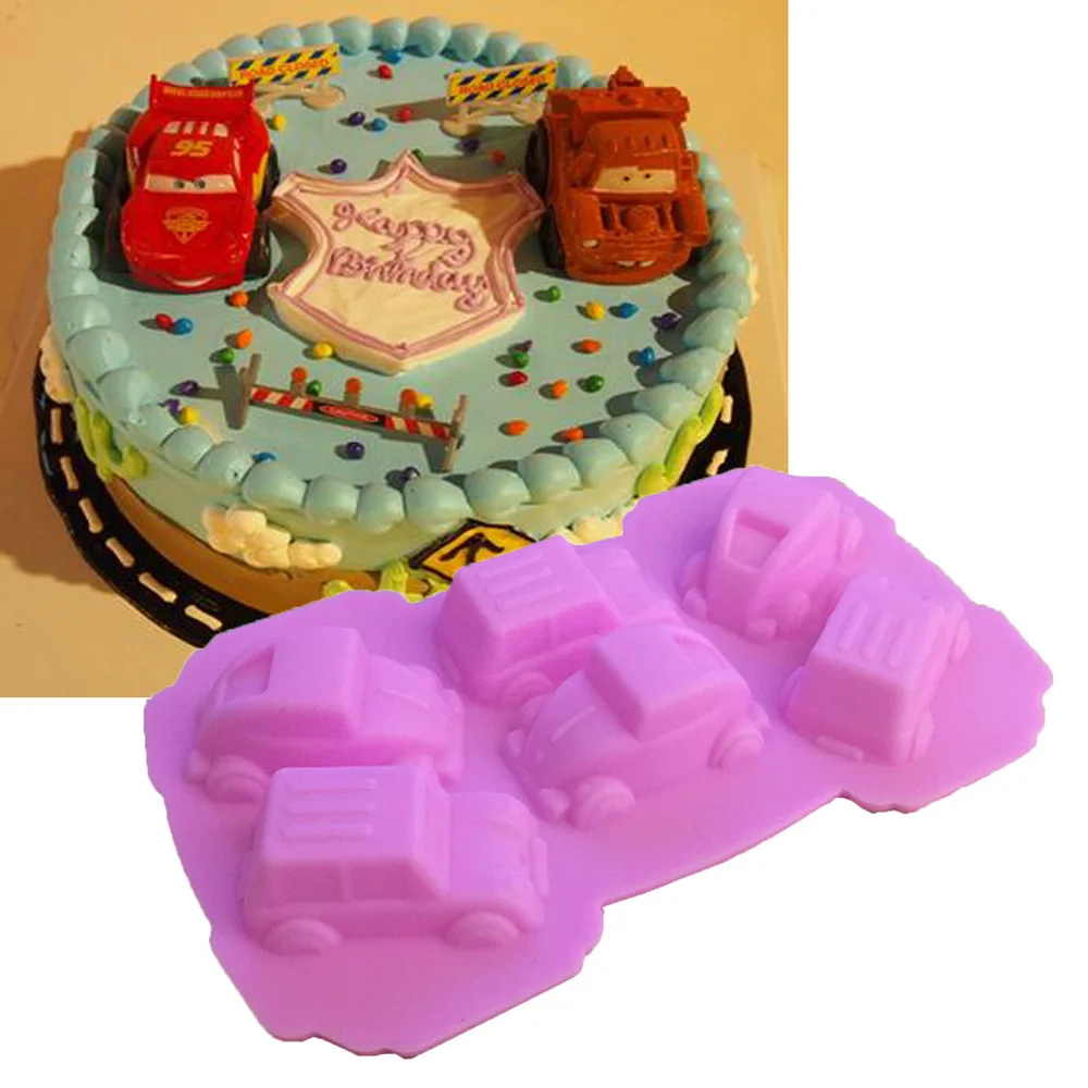 

Carton Cars Shape For Silicone Cake Molds Fondant Cake Decorate DIY Tools