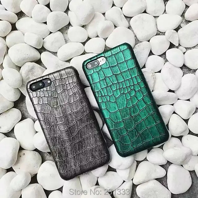 Жесткий чехол из кожи с крокодиловым принтом для Iphone 7 PLUS Iphone7 7Plus I7 6 S I6 змеиный