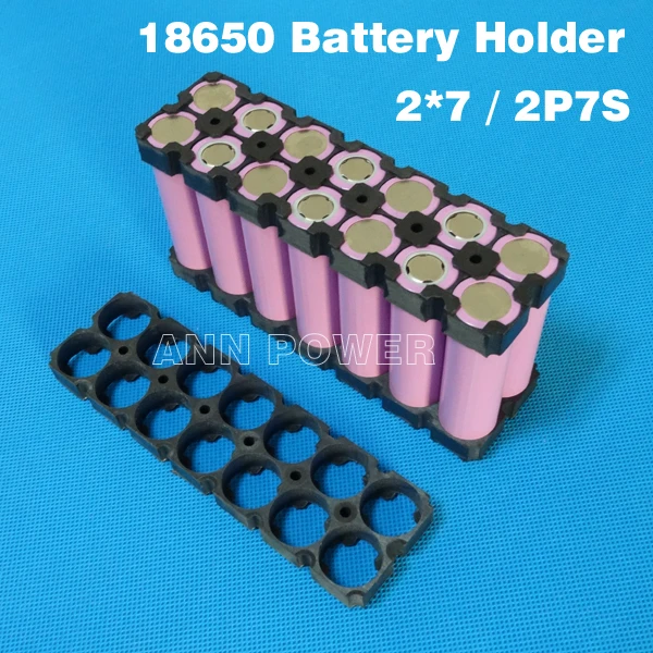 Бесплатная доставка 18650 Держатель литиевой батареи 2*7 кронштейн для аккумулятора