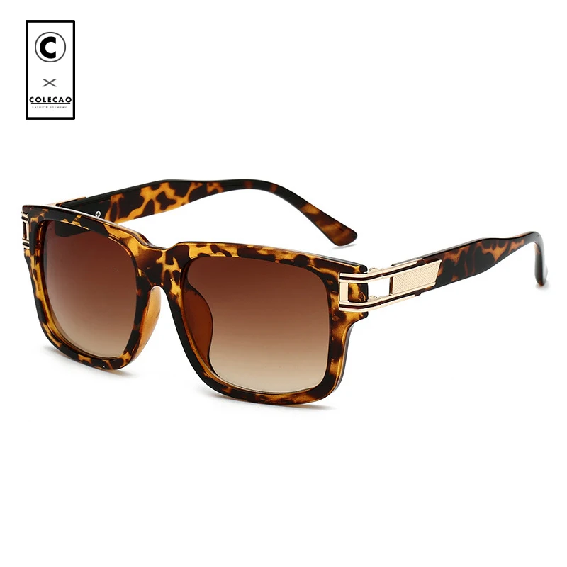 CCOLECAO Мужская Sunglasse квадратный Винтаж Пластик солнцезащитные очки аксессуары для