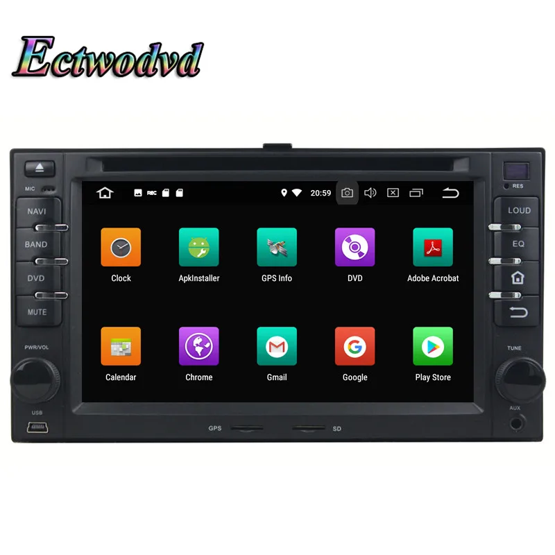 Ectwodvd Восьмиядерный 4G + 64G Android 9 0 Автомобильный мультимедийный dvd плеер
