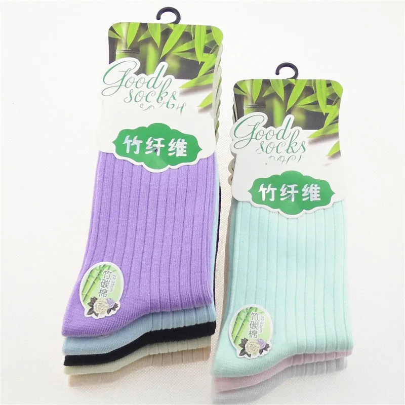 Носки женские из бамбукового волокна 6 пар весна лето|fashion woman socks|women fashion sockswomen socks