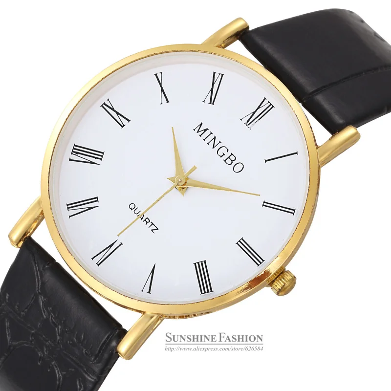 Простой Стиль моделирование деревянный кожаный ремешок кварцевые часы Для