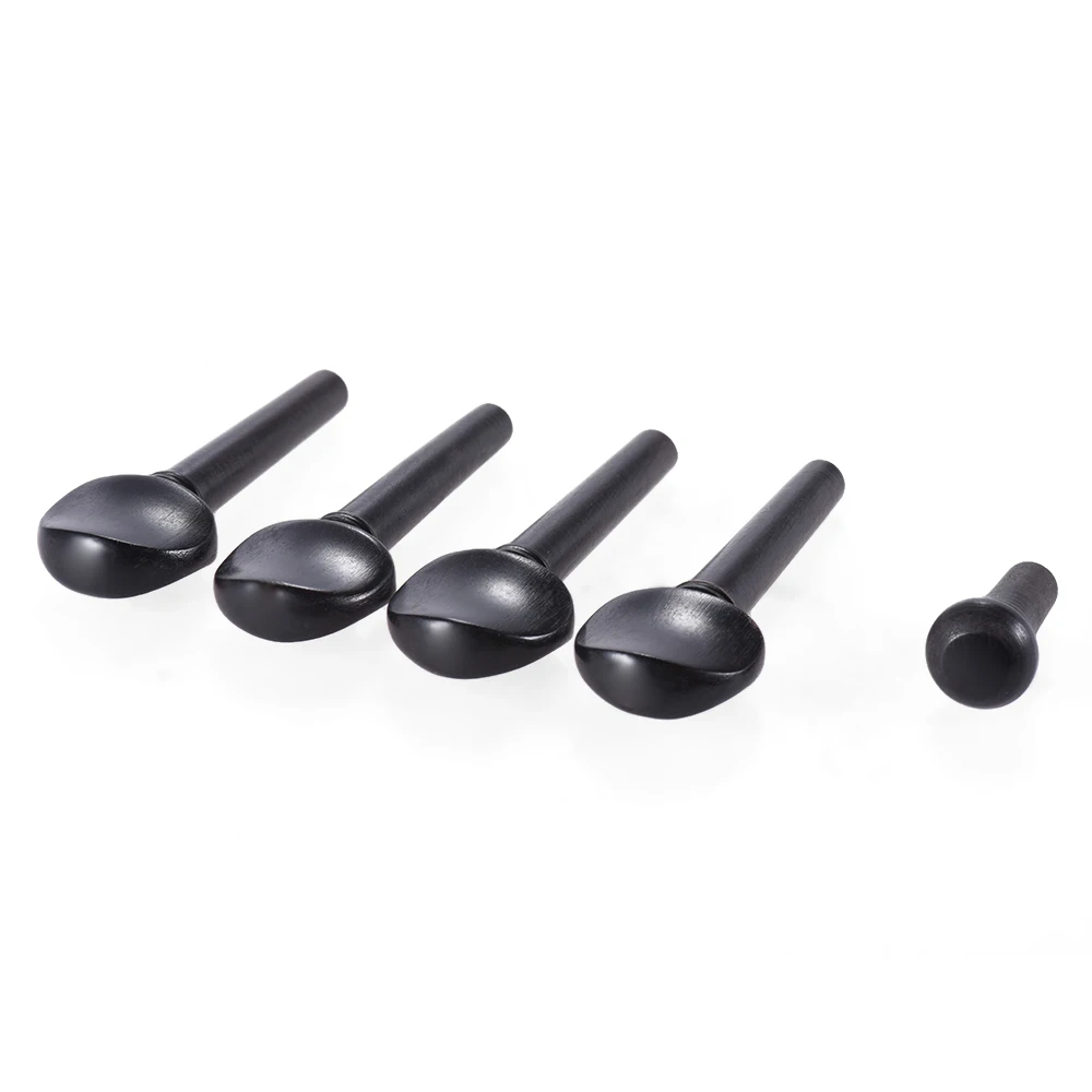 Горячая 1/8 1/4 1/2 3/4 4/4 1/10 1/32 Размеры скрипка из черного дерева Колки Endpin Набор Замена