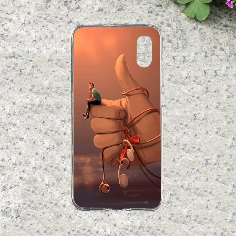 negative or positive space art Phone Case For xiaomi mi 4 5 6 8 4i 4c 5x 6s 6x A1 5s Plus max 2 3 mix Soft PU Shell | Мобильные