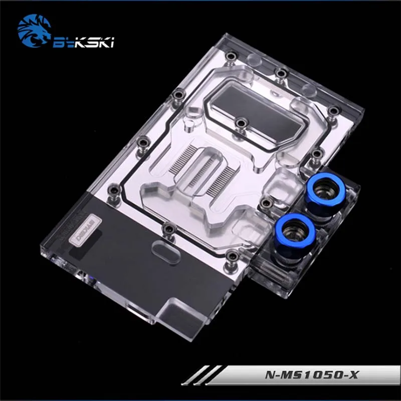 Водяной блок Bykski N MS1050 X GPU для MSI GTX1050 GTX1050Ti с полным покрытием графическая карта