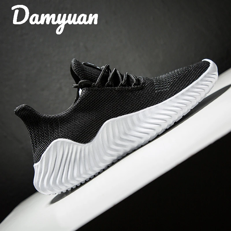 Damyuan/Новинка года; модные мужские и женские удобные дышащие Повседневные Легкие кроссовки из сетчатого материала; размер 46