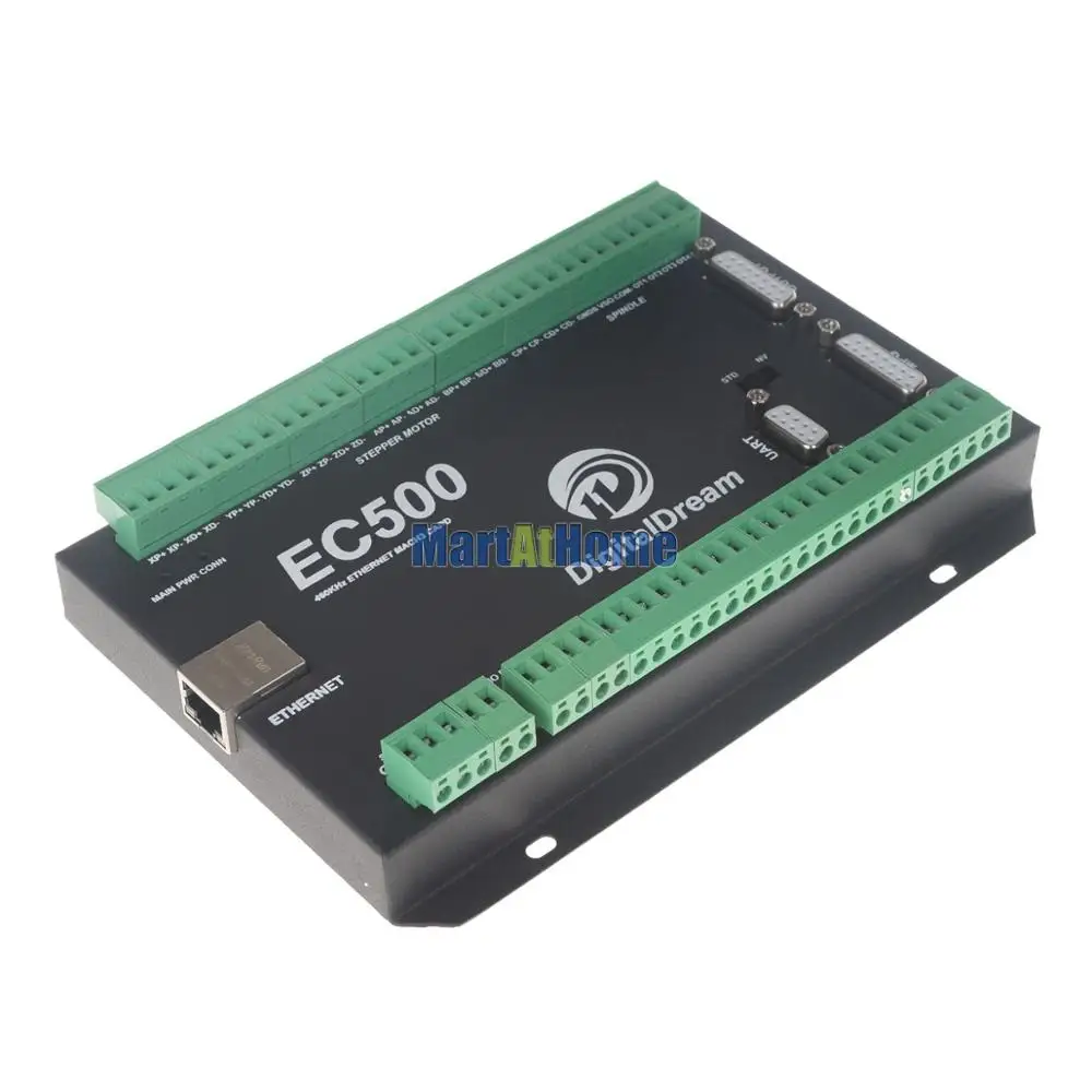 6 осевой CNC шаговый Драйвер комплект Mach3 Ethernet 460 кГц с MPG контроллером для DIY