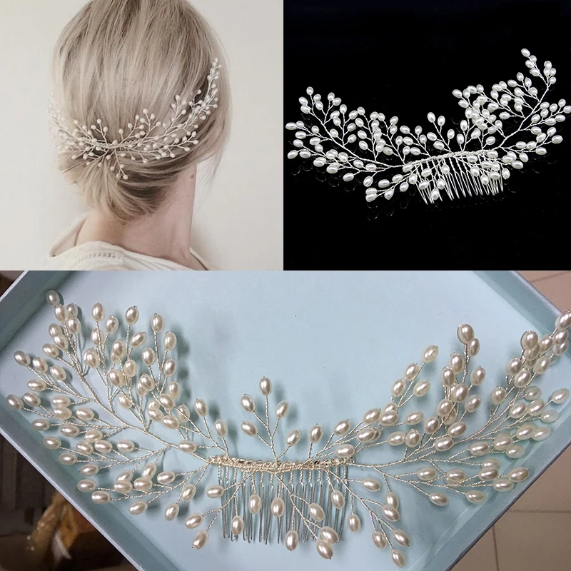 Кристалл бабочка головной убор для невесты жемчужный свадебный гребень волос