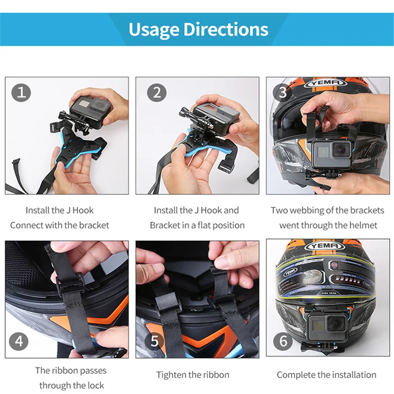 Кронштейн для подбородка мотоциклетного шлема Gopro SJCAM Xiaomi Yi экшн камеры и iPhone Samsung