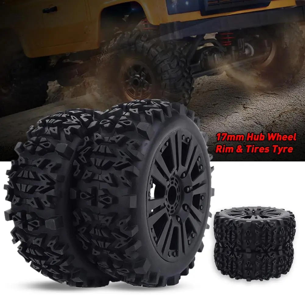 Обод колеса Ступицы 17 мм и шины для 1/8 внедорожников RC багги Redcat Team Losi VRX HPI Kyosho HSP