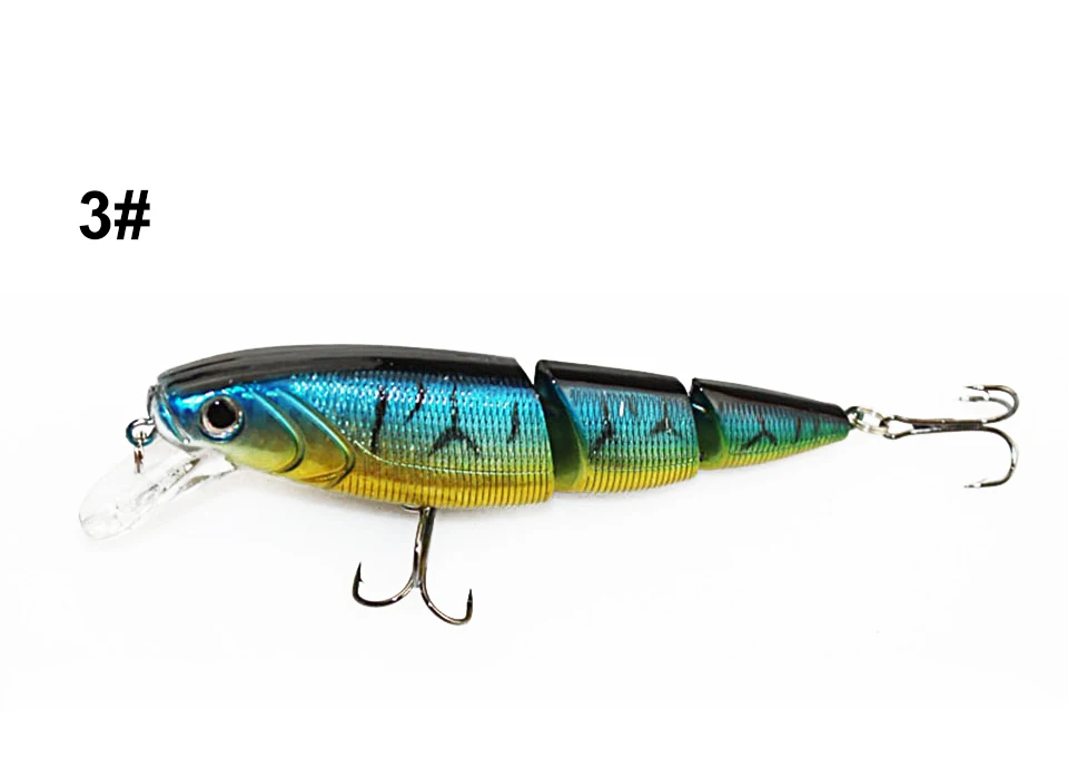 1PCS Jointed Fishing Lure 10.5CM 15G Floating Minnow Plastic Artificial Fishing Wobblers Tools 3 Sections Lure
