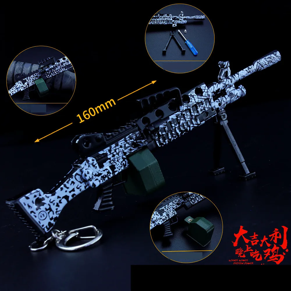 Игра PUBG Playerunknown's Battlegrounds Новинка M762 UMP9 Снежный Леопард R1895 M249 реквизит для
