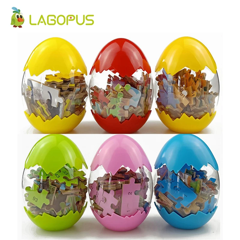 lagopus Wooden Puzzle Animal Dinosaur Eggs Jigsaw Educational Toys for Children Preschool Kids Toy Random Color | Игрушки и хобби
