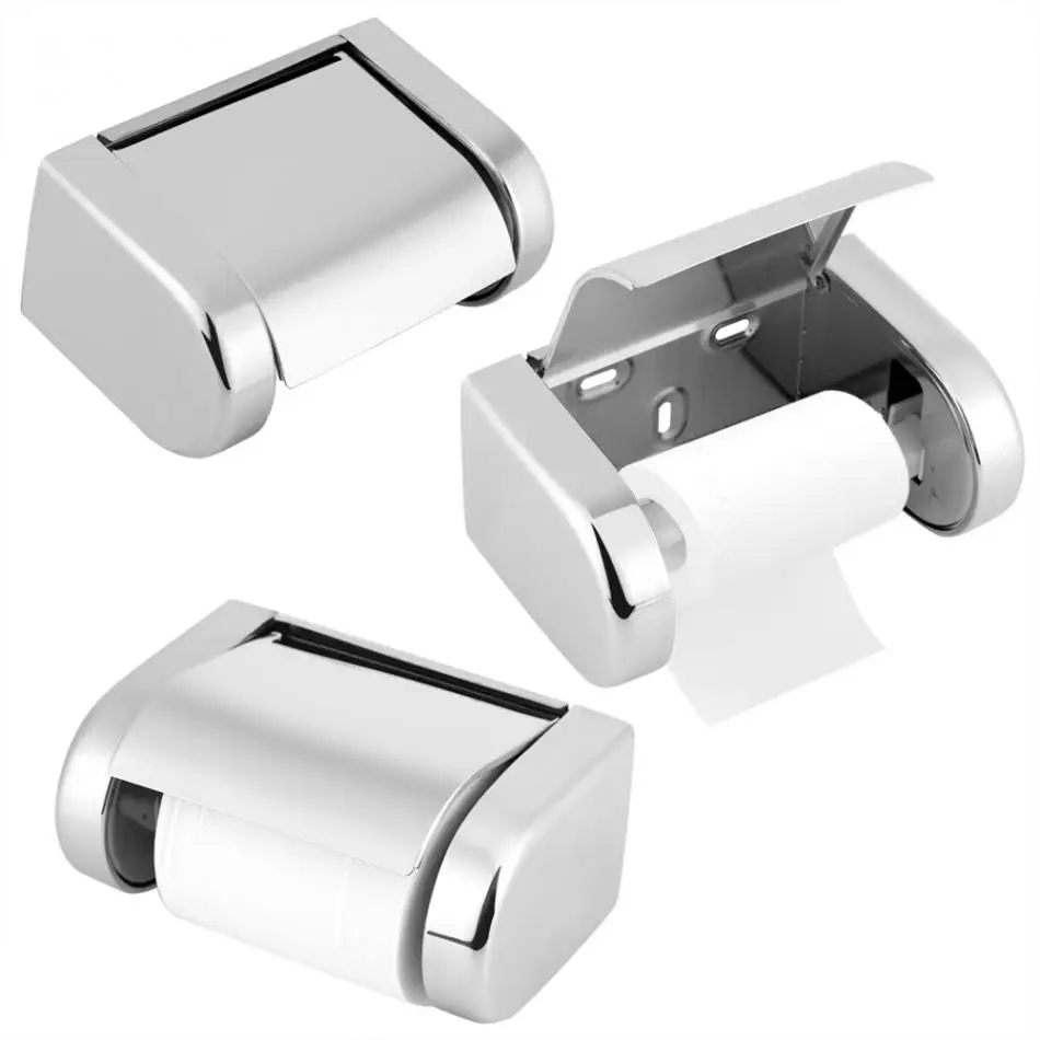 Fdit Ванная комната Туалетная бумага полотенцесушитель нержавеющая сталь рулон