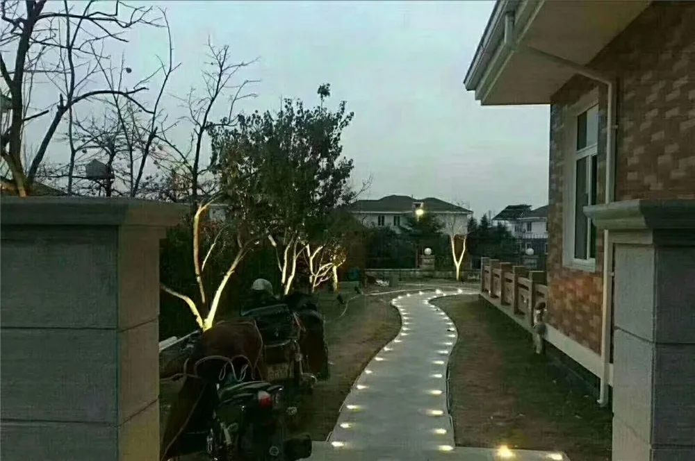 Односторонний светильник ing led шаговый светильник 2 Вт Водонепроницаемый светодиодный светильник для сада подземный Dia100* H35mm IP67 настенный