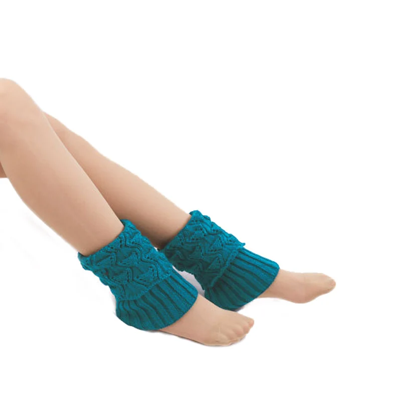 Новый 1 пара Для женщин вязаный манжет для ботинок вязаные гетры зимние носки под
