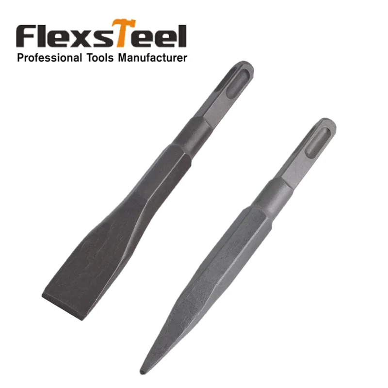 Flexsteel плоское и Заостренное холодное долото 14x160 мм вращающееся электрическое