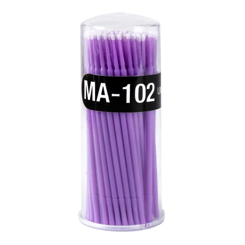 100 шт. одноразовые ватные тампоны для наращивания ресниц микро индивидуальные